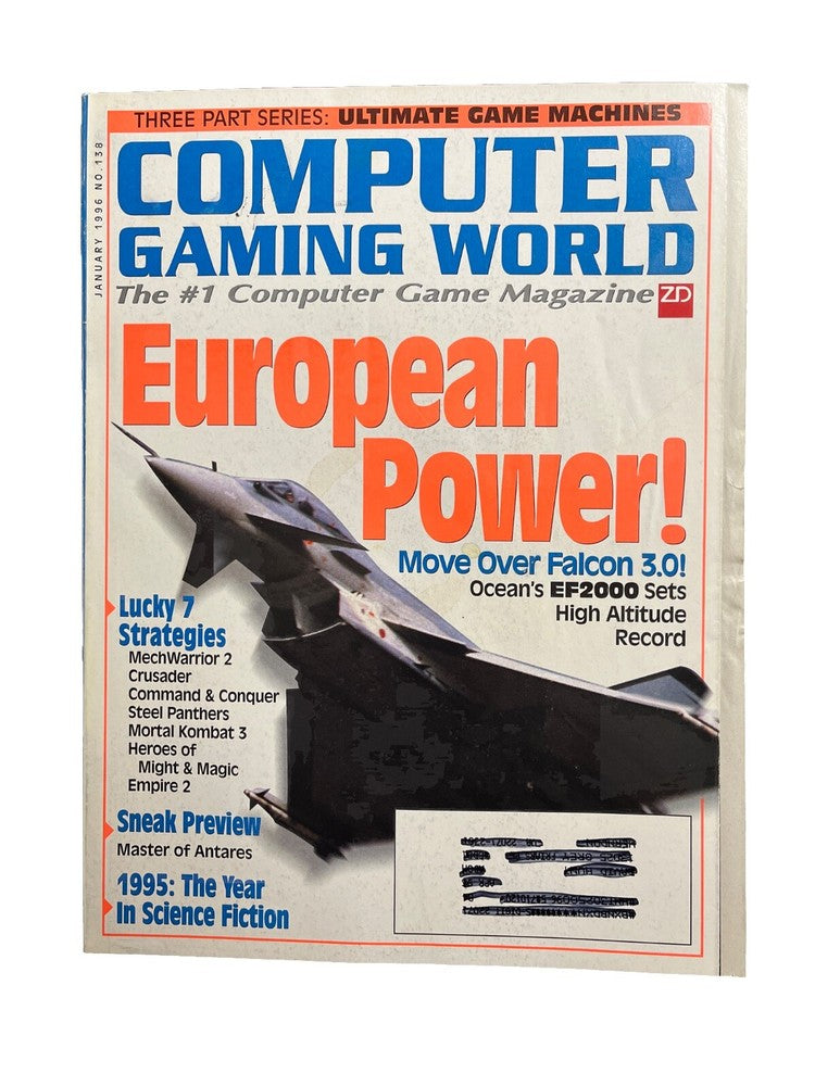 Computer Gaming World Strategy Magazine #138 January 1996 European Power!