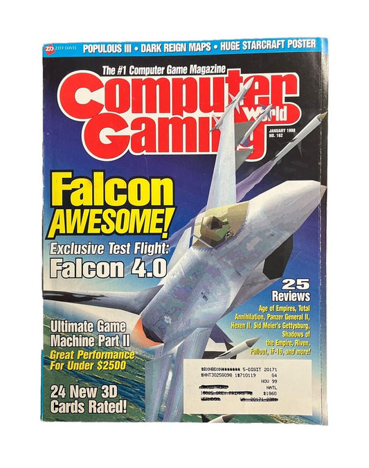 Computer Gaming World Strategy Magazine #162 January 1998 Falcon Awesome!