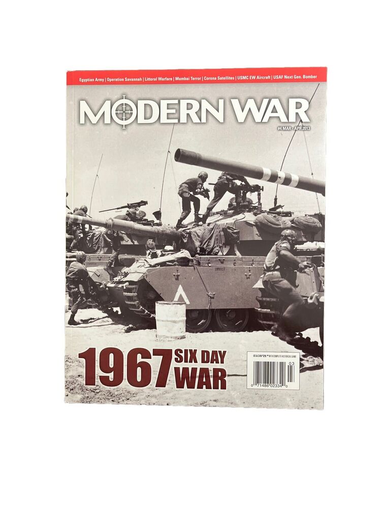 Modern War Military Magazine #4 With Historical War Game - Six Day War 1967