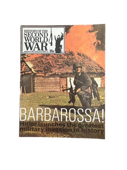 History of the Second World War Collectable Magazine Part 22 1973 - Barbarossa