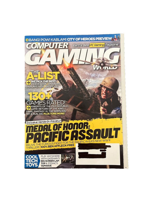 Computer Gaming World Magazine February 2004 #235 Medal Of Honor Pacific Assault