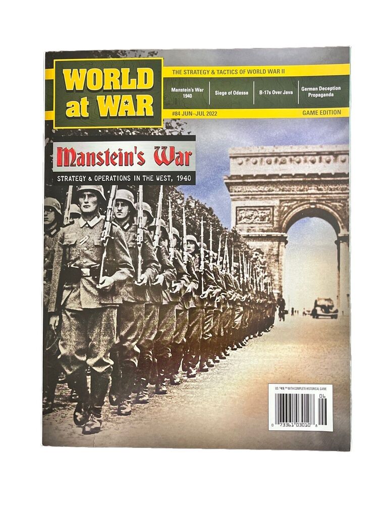 World At War Magazine #84 With Military History Board Game - Manstein’s War