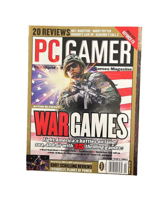 February 2003 PC Gamer #107 Vintage Computer Video Game Magazine War Games