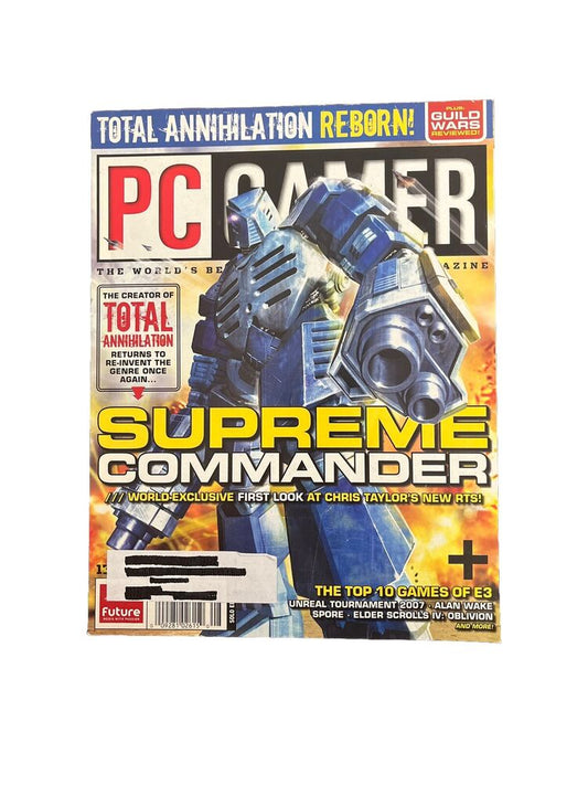 AUGUST 2005 #139 PC GAMER Computer video game magazine - SUPREME COMMANDER