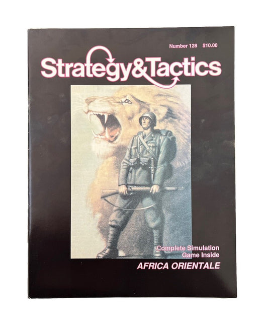 Vintage Strategy & Tactics Tabletop Wargame Magazine #128 Africa Orientale
