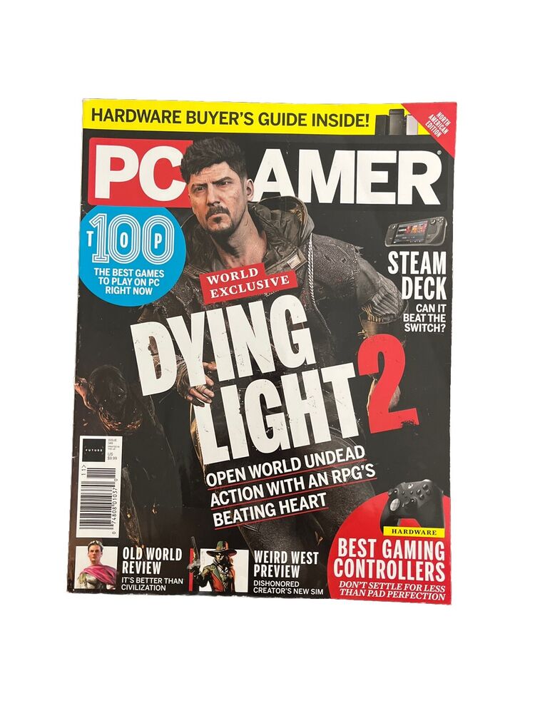 November 2021 PC Gamer #349 Antique Computer Video Game Magazine - Dying Light 2