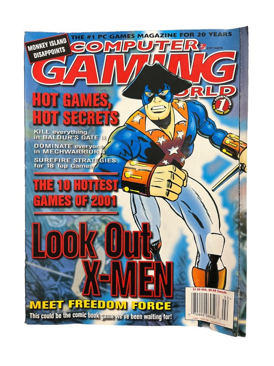 Computer Gaming World Strategy Magazine #199 2001 Look Out X-Men