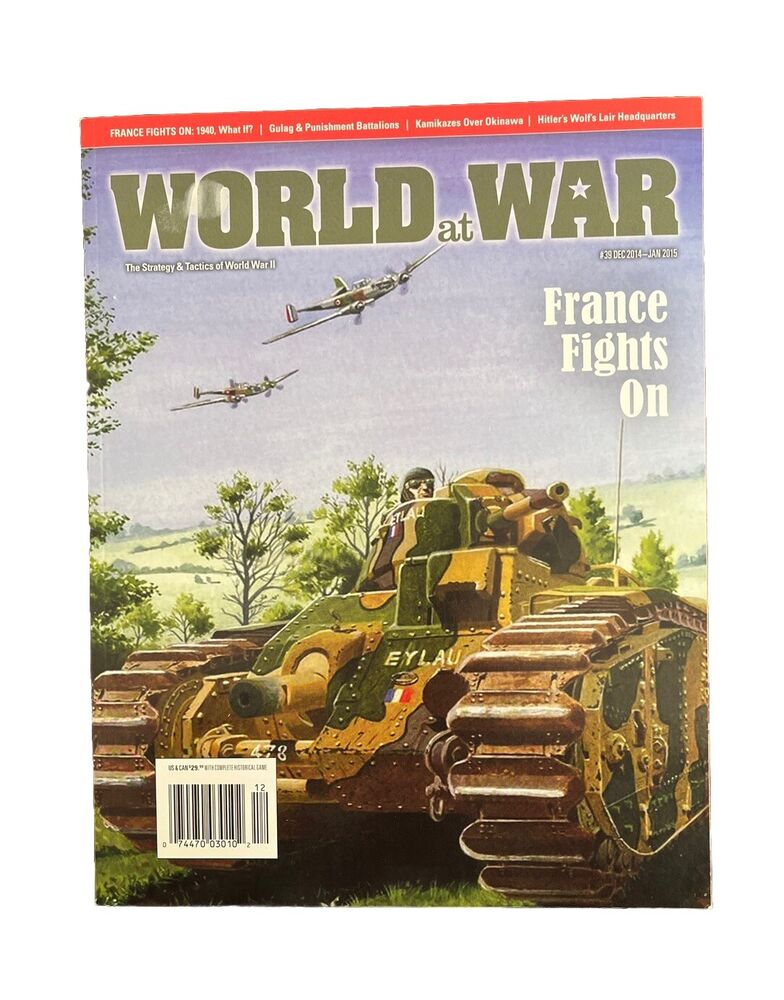 World At War Magazine #39 And Military History Board Game - France Fights On