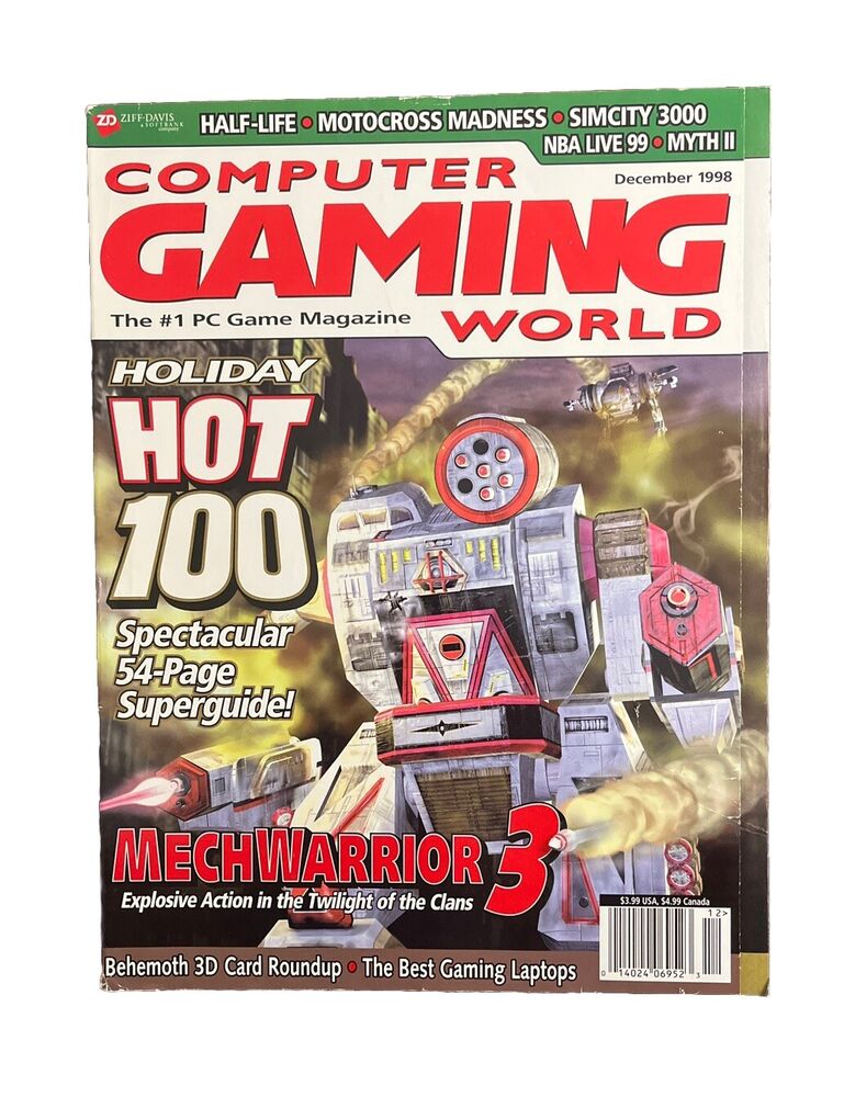 Vintage Computer Gaming World Magazine #173 December 1998 - Holiday Hot 100