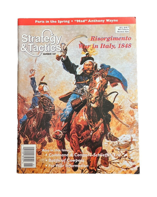 Strategy & Tactics tabletop Wargame Magazine #187 Risorgimento War In Italy 1848