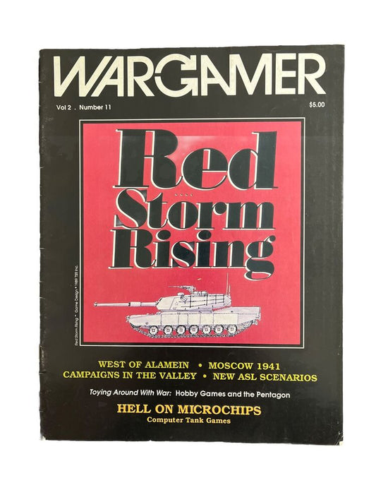Collectable Vintage WARGAMER Magazine VOL.2 #11 Mar-Apr 1989 - Red Storm Rising