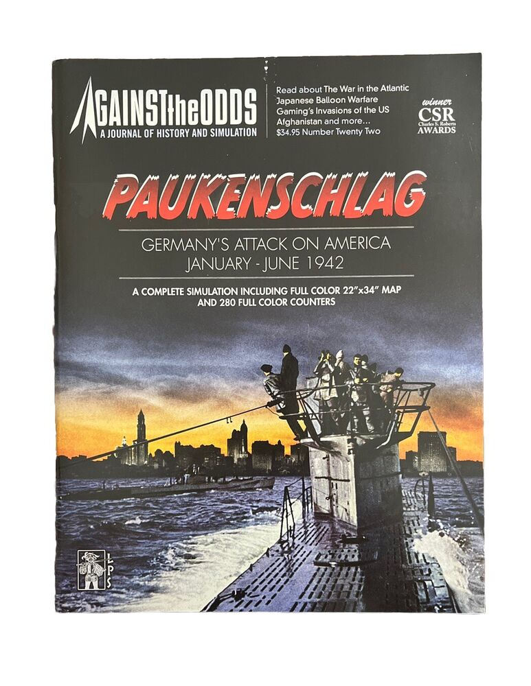 Against The Odds Mag #22 With Wargame - Paukenschlag Germany's Attack on America