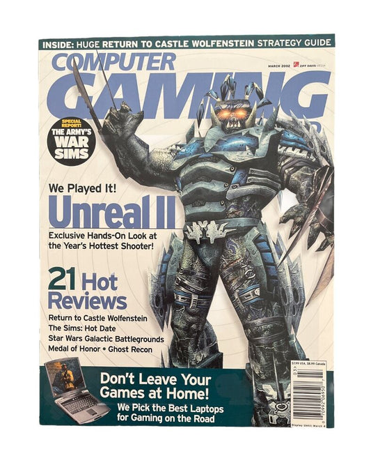 Vintage Collectable Computer Gaming World Magazine #212 March 2002 - Unreal II