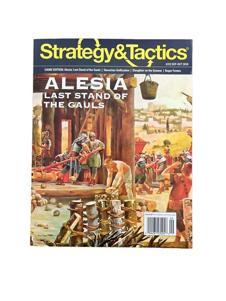 Strategy & Tactics Military History Magazine #312 With War Board Game - Alesia