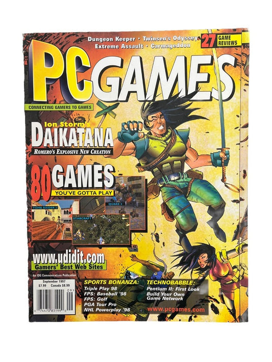 Vintage PC Games Computer Game Magazine Vol.4 No.7 1997 Ion Storm’s Daikatana