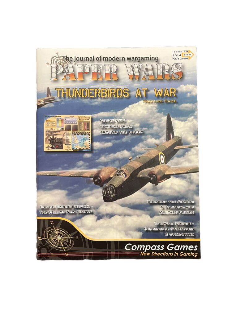 Compass Paper Wars #79 With Complete Historical War Game - Thunderbirds at War