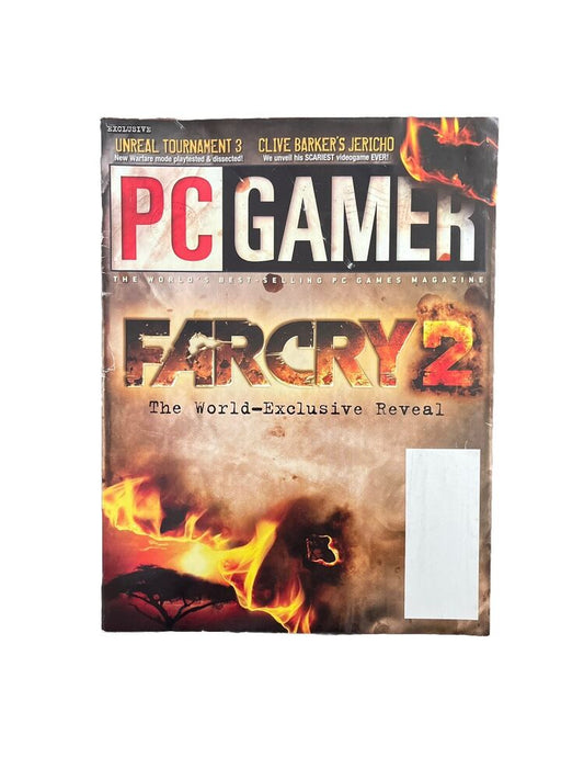 OCTOBER 2007 PC GAMER #166 Antique Computer video game magazine - FARCRY 2