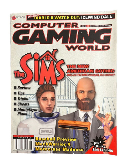 Vintage Collectable Computer Gaming World Magazine #190 May 2000 - The Sims