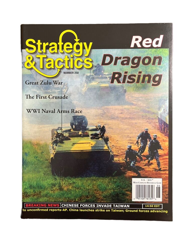 Strategy & Tactics Mag #250 With Military History War Game Red Dragon Rising