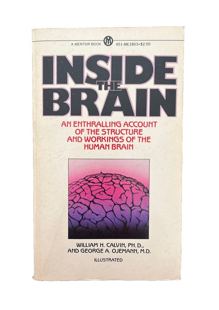 William Calvin George Ojemann INSIDE THE BRAIN Mentor 1980 Vintage Paperback