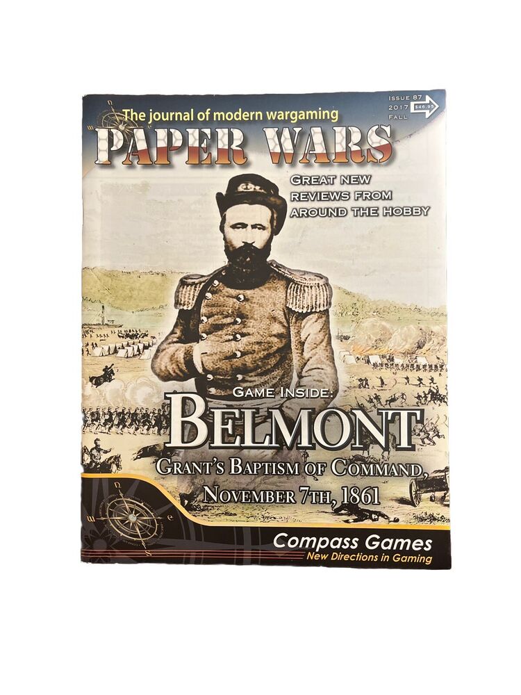 Compass Paper Wars Magazine With Complete Historical War Game #87 - Belmont