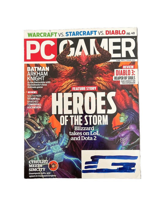 JUNE 2014 PC GAMER #253 Computer video game magazine - HEROES OF THE STORM