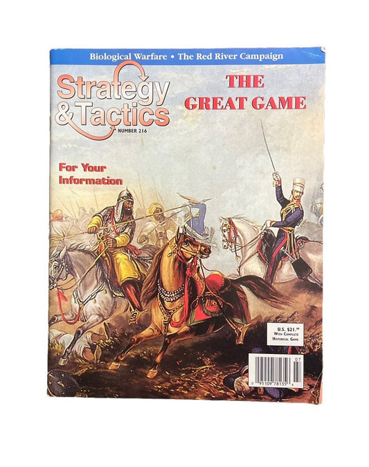 Collectable Strategy & Tactics Tabletop Wargame Magazine #216 The Great Game