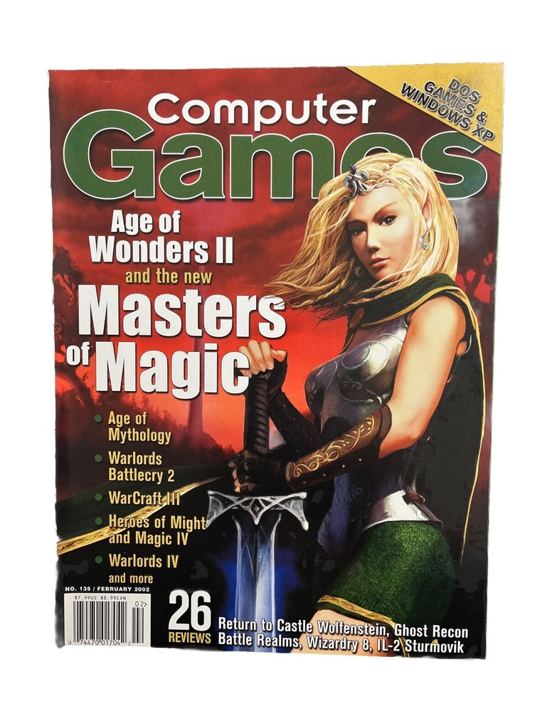 Computer Games Magazine #135 February 2002 Age Of Wonders II N Masters Of Magic