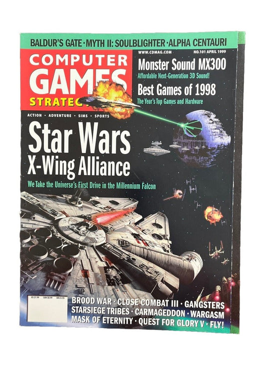 Computer Games Strategy Plus Magazine #101 April 1999 Star Wars X-Wing Alliance