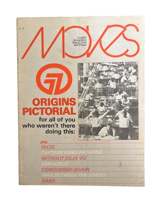 Moves Magazine by SPI Antique Wargaming Paper #35 Oct-Nov 1977 Origins Pictorial