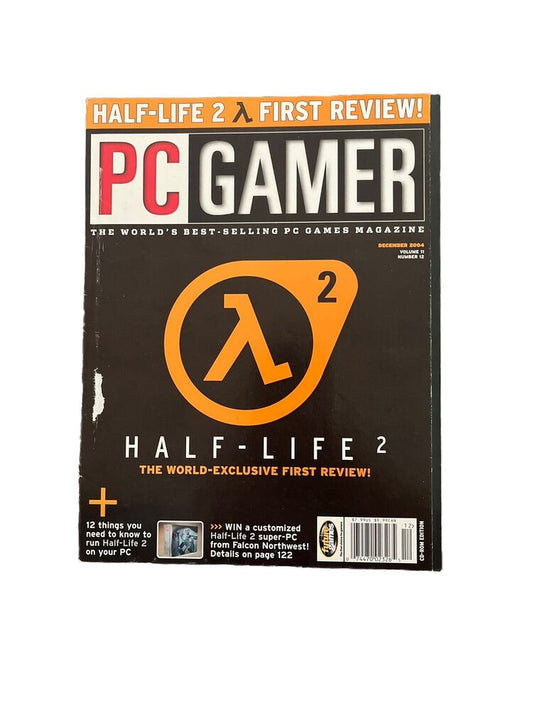 PC GAMER December 2004 #130 Vintage Video Game Magazine Half-Life 2