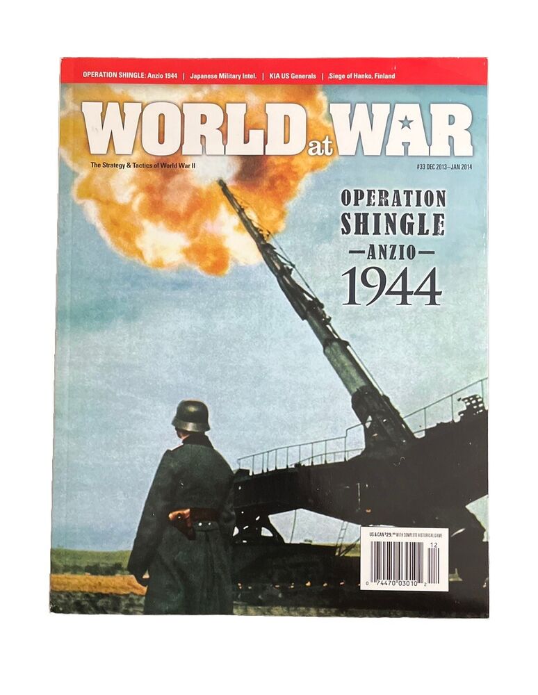 World At War Magazine #33 With History Board Game - Operation Shingle Anzio 1944