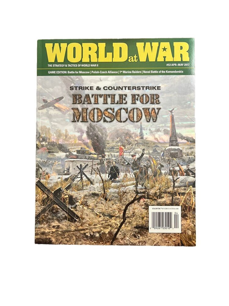 World At War Magazine With Complete Game #53 Apr-May 2017 - Battle for Moscow