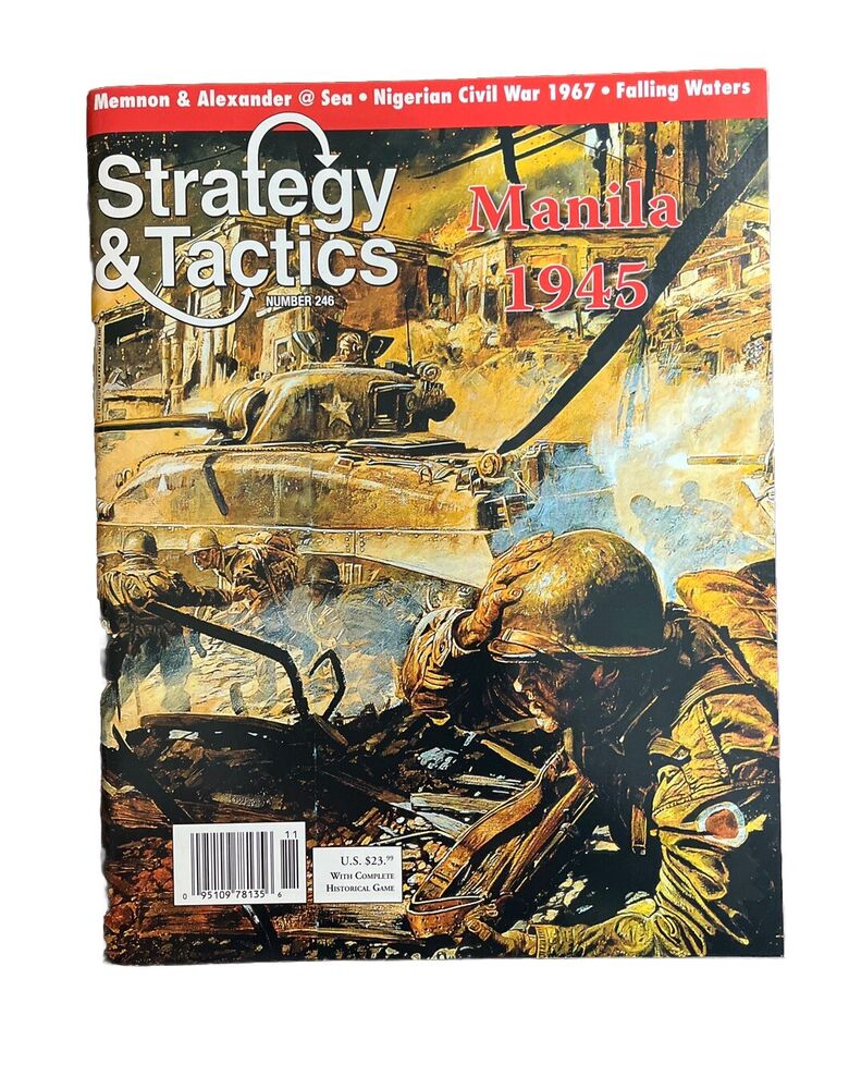 Strategy & Tactics Wargame Magazine #246 With Historical Board Game -Manila 1945