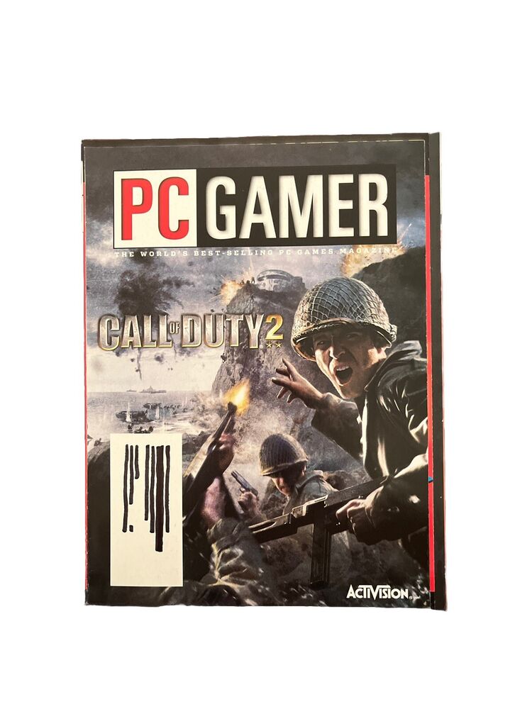 Holiday 2005 PC Gamer Vintage Computer Video Game Magazine #144 Call of Duty 2