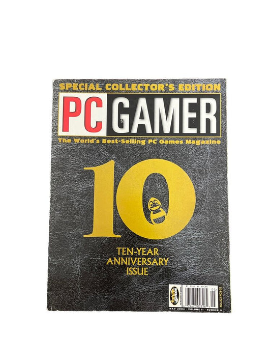 May 2004 PC Gamer #123 Vintage Video Game Magazine 10 Year Anniversary Issue