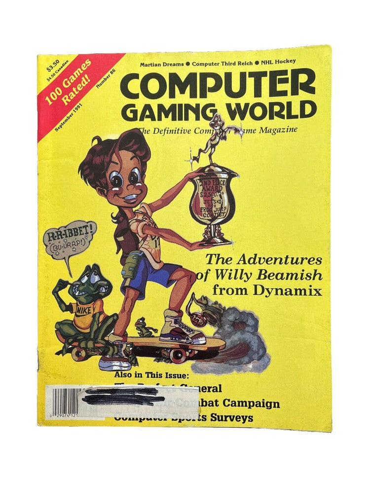 Computer Gaming World Magazine #86 The Adventures Of Willy Beamish From Dynamix