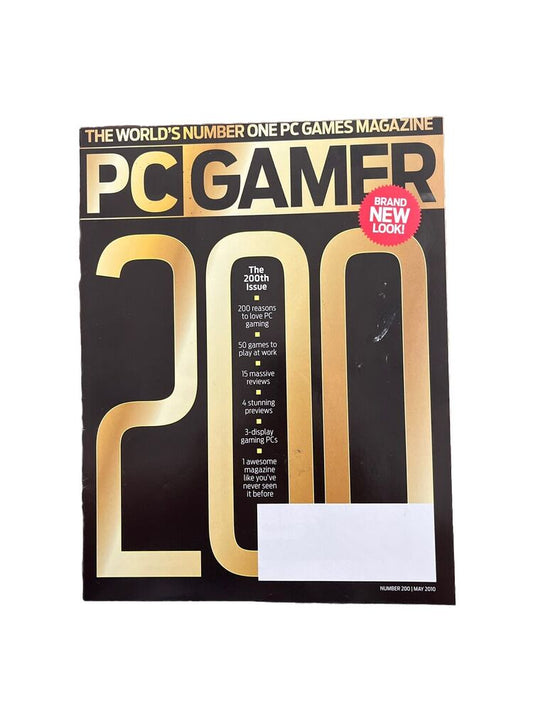 May 2010 PC GAMER #200 Vintage Video Game Magazine The 200th Issue