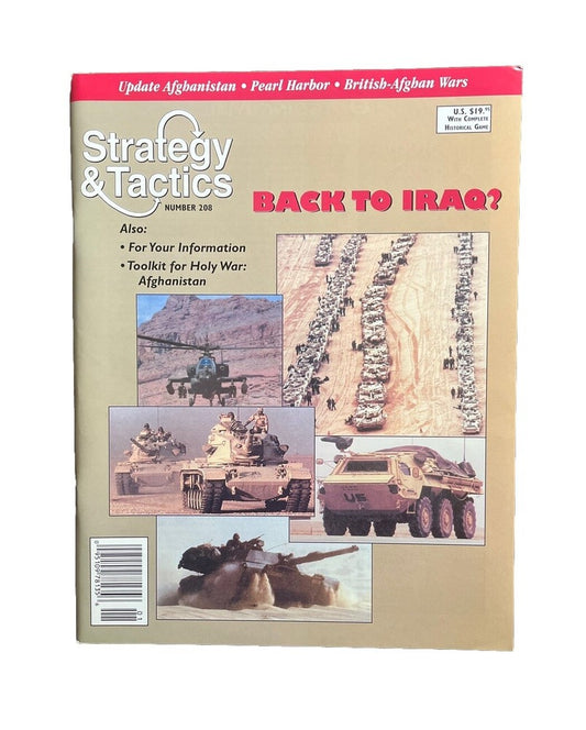 Collectable Strategy & Tactics Tabletop Wargame Magazine #208 Back To Iraq?