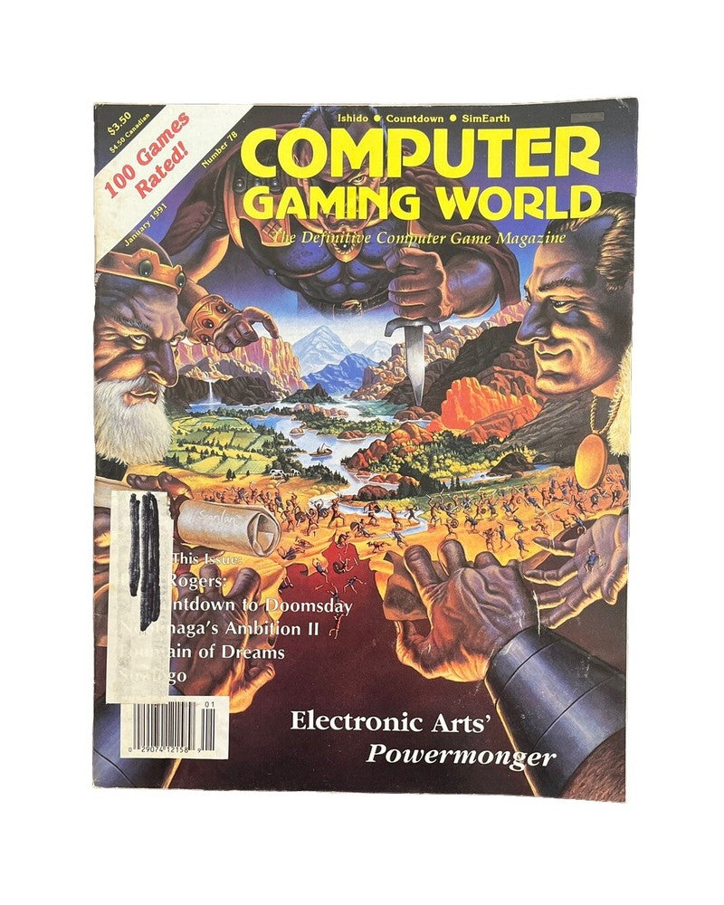 Computer Gaming World PC Game Magazine #78 1991 Electronic Arts’ Powermonger