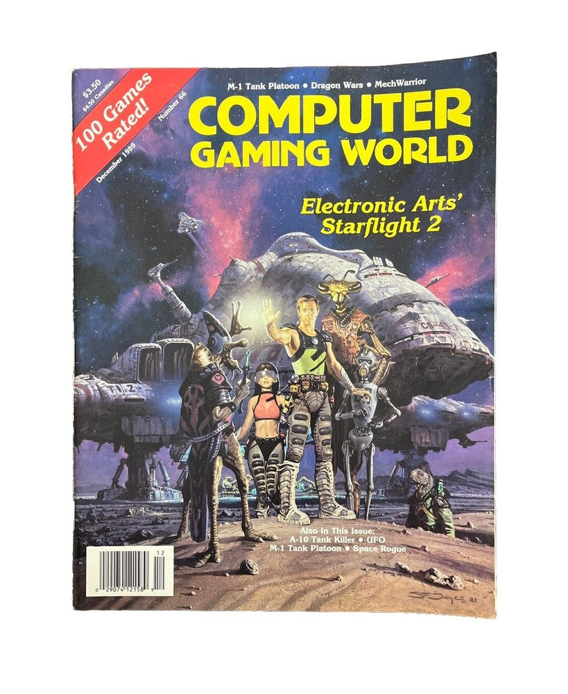 Computer Gaming World PC Game Magazine #66 1989 Electronic Arts’ Starflight 2