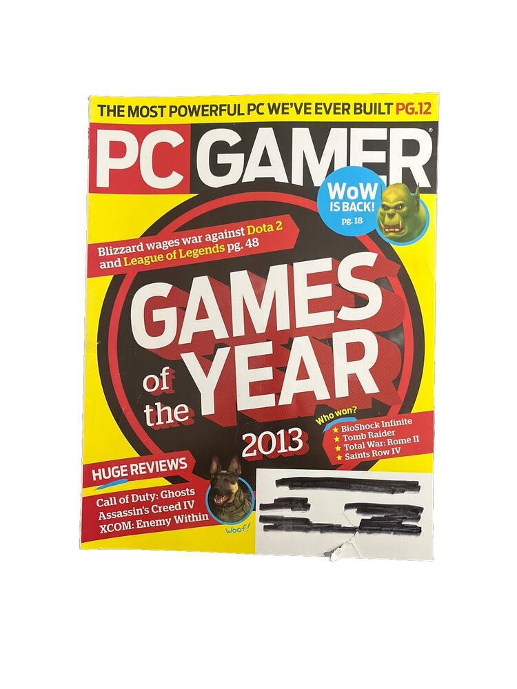 PC GAMER Video Game Magazines #249 February 2014 Games Of The Year 2013