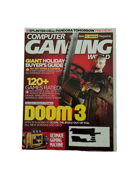 Computer Gaming World Collectable PC Game Magazine January 2004 #234 Doom 3