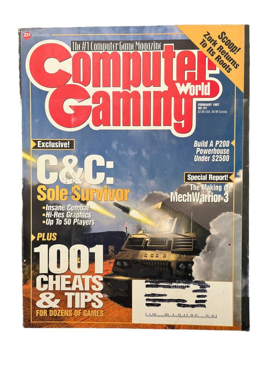 Computer Gaming World Strategy Magazine #151 Feb 1997 C&C: Sole Survivor