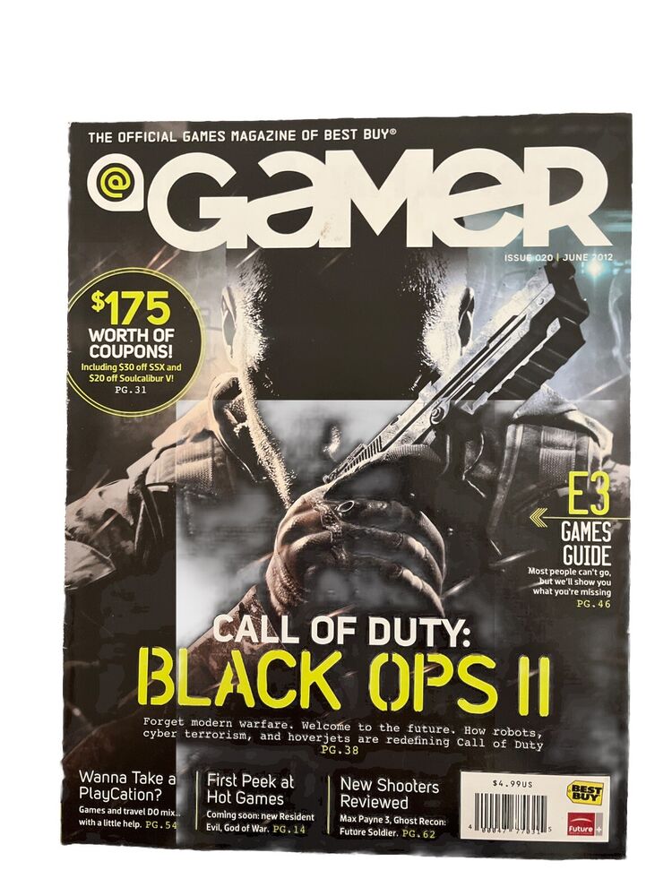 Bust Buy Gamer Vintage Game Magazine June 2012 #020 Call Of Duty: Black OPS II