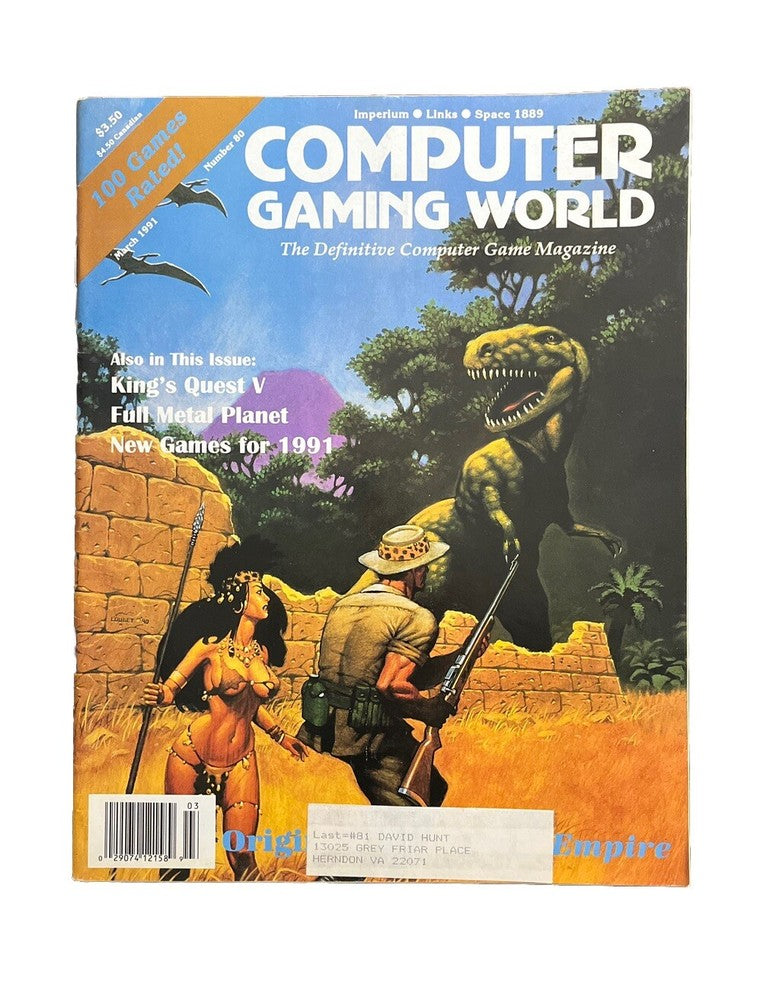 Computer Gaming World Strategy Magazine #80 March 1991 King’s Quest V