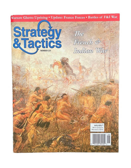 Collectable Strategy & Tactics Wargame Magazine #231 The French & Indian War