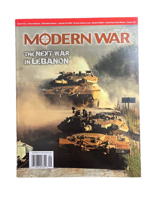 Modern War Magazine #13 With Military History Board Game - Next War In Lebanon