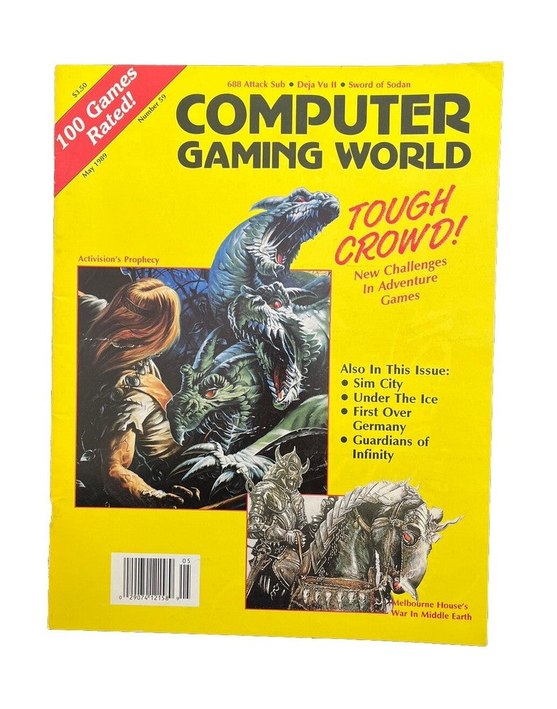 Computer Gaming World Adventure Games Magazine #59 1989 Activision’s Prophecy