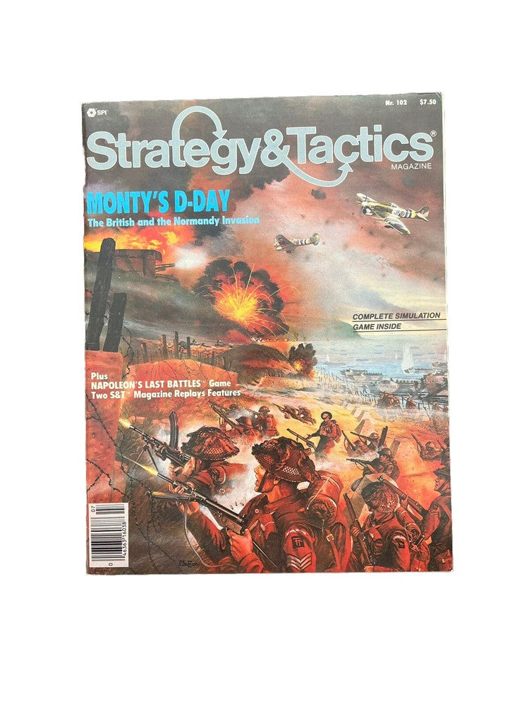 Strategy & Tactics Historical Military War Game Magazine #102 Monty’s D-Day